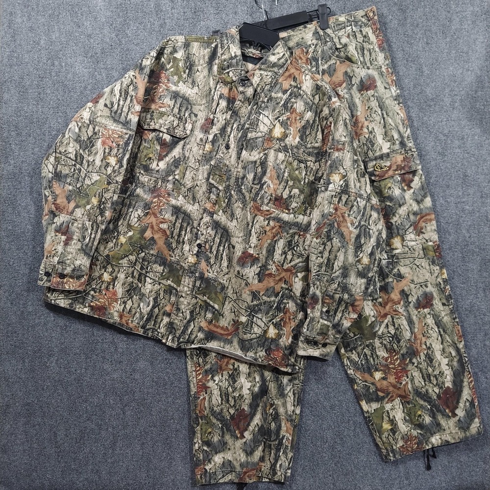 Mothwing Jacket Pants Set Mens XL‎ Camo Fall Mimicry 2.0 Hunting Cotton Cargo